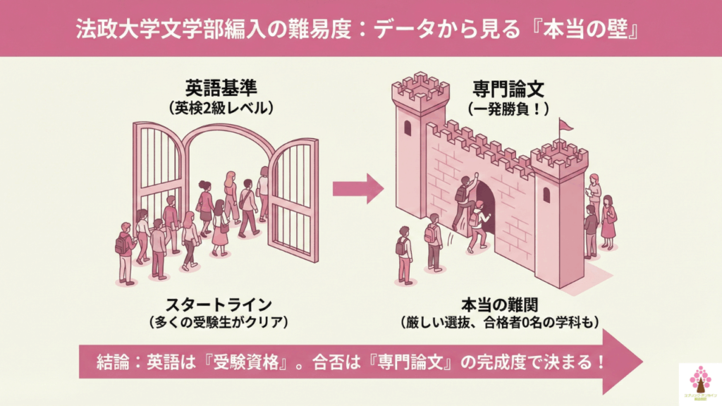法政大学文学部編入の難易度・倍率は？｜2023～2025年度版