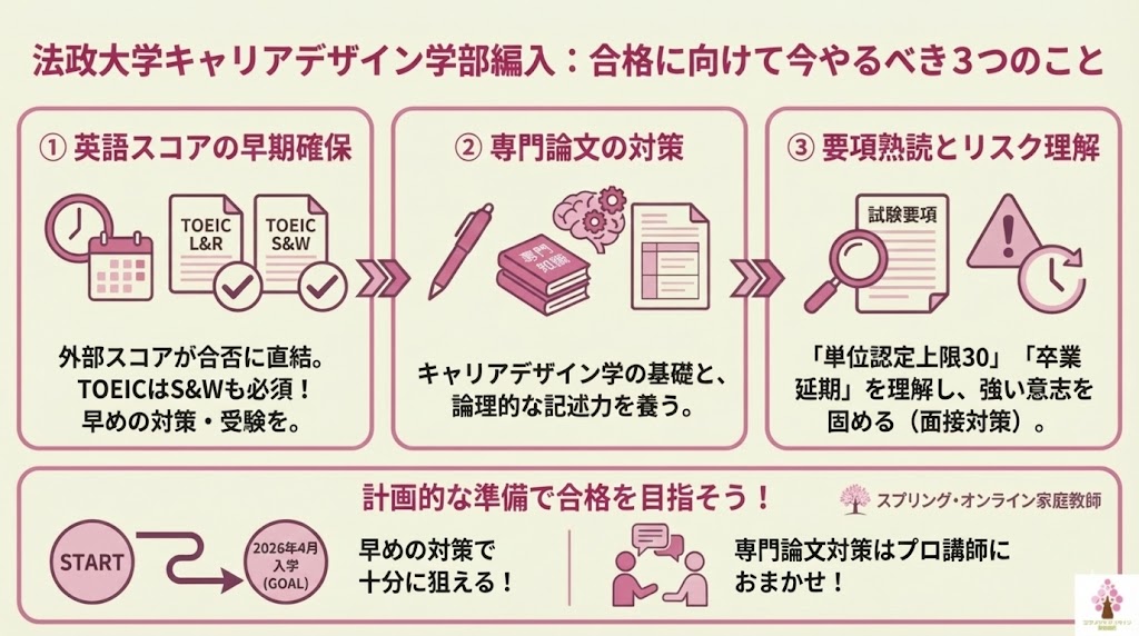 法政大学キャリアデザイン学部編入｜合格に向けて今やるべきこと