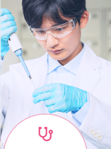 医学部学士編入を目指し実験する学生