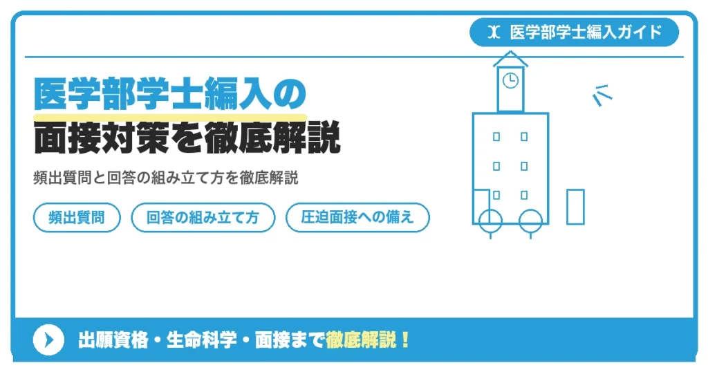 医学部学士編入の面接対策を徹底解説を示すアイキャッチ画像