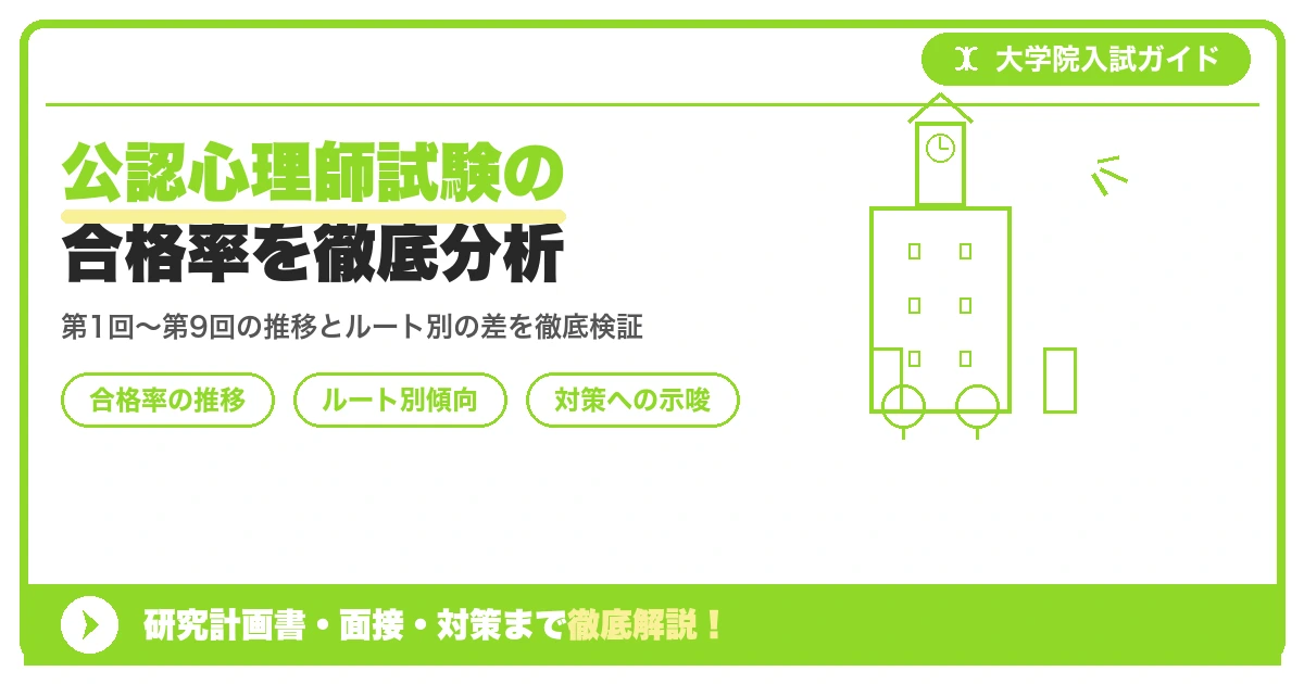 公認心理師試験の合格率を徹底分析を示すアイキャッチ画像