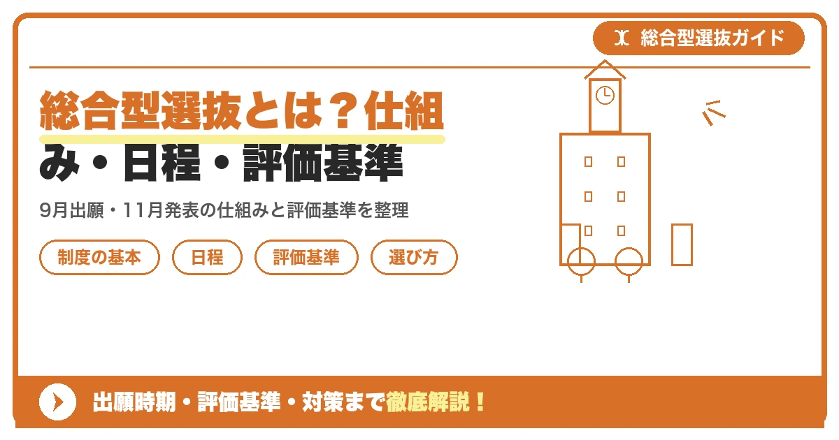 総合型選抜とは？仕組み・日程・評価基準を高校生向けに解説を示すアイキャッチ画像